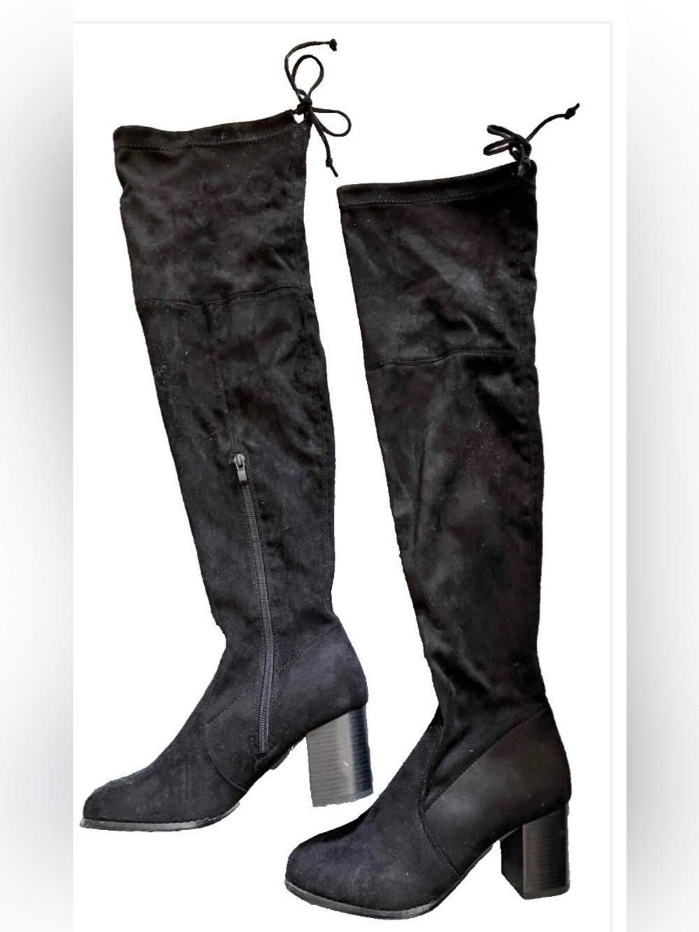 MARK & MADDUN Chic Thigh High Faux Suede BOOTS Size 6